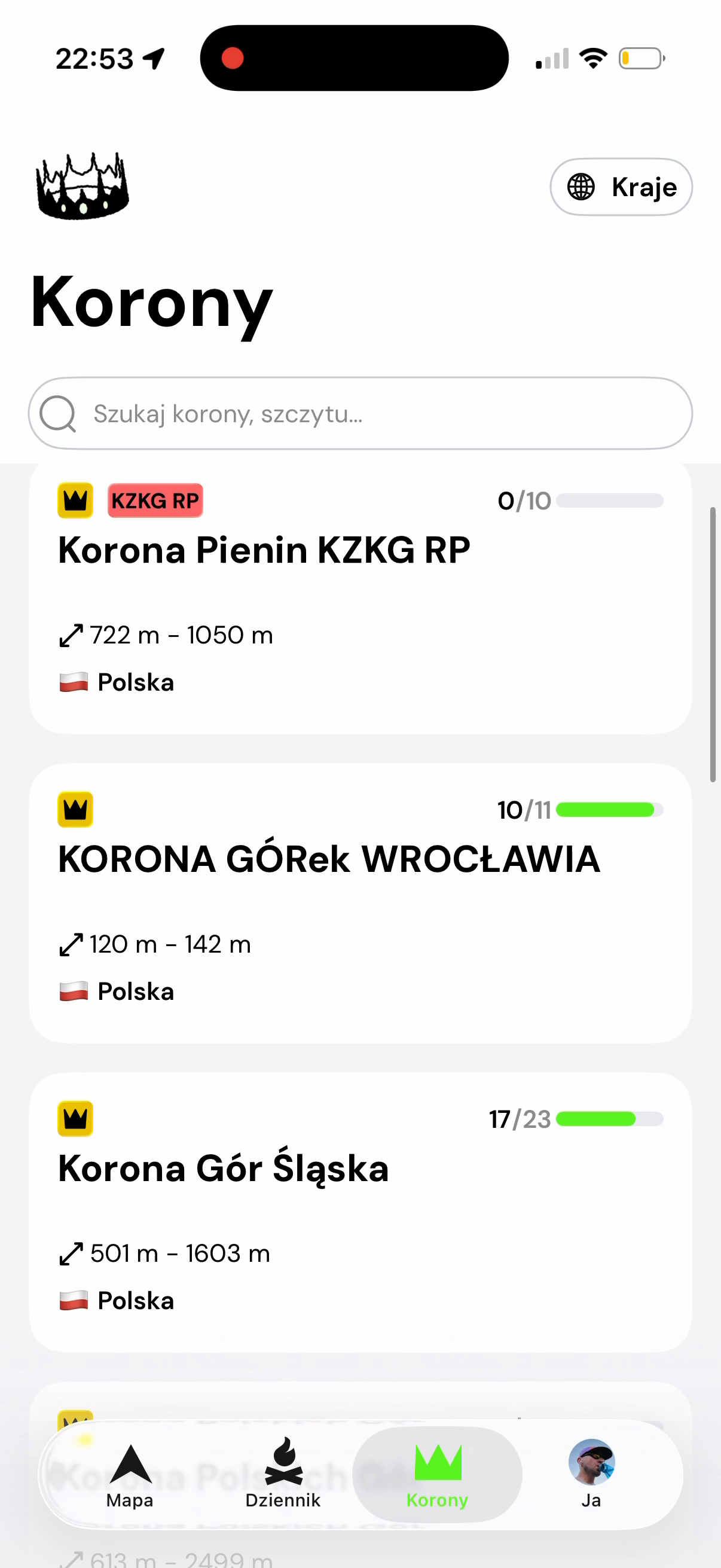 Prezentacja aplikacji Peakme